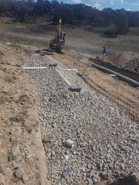 On-site excavation by Luke Taylor Plumbing