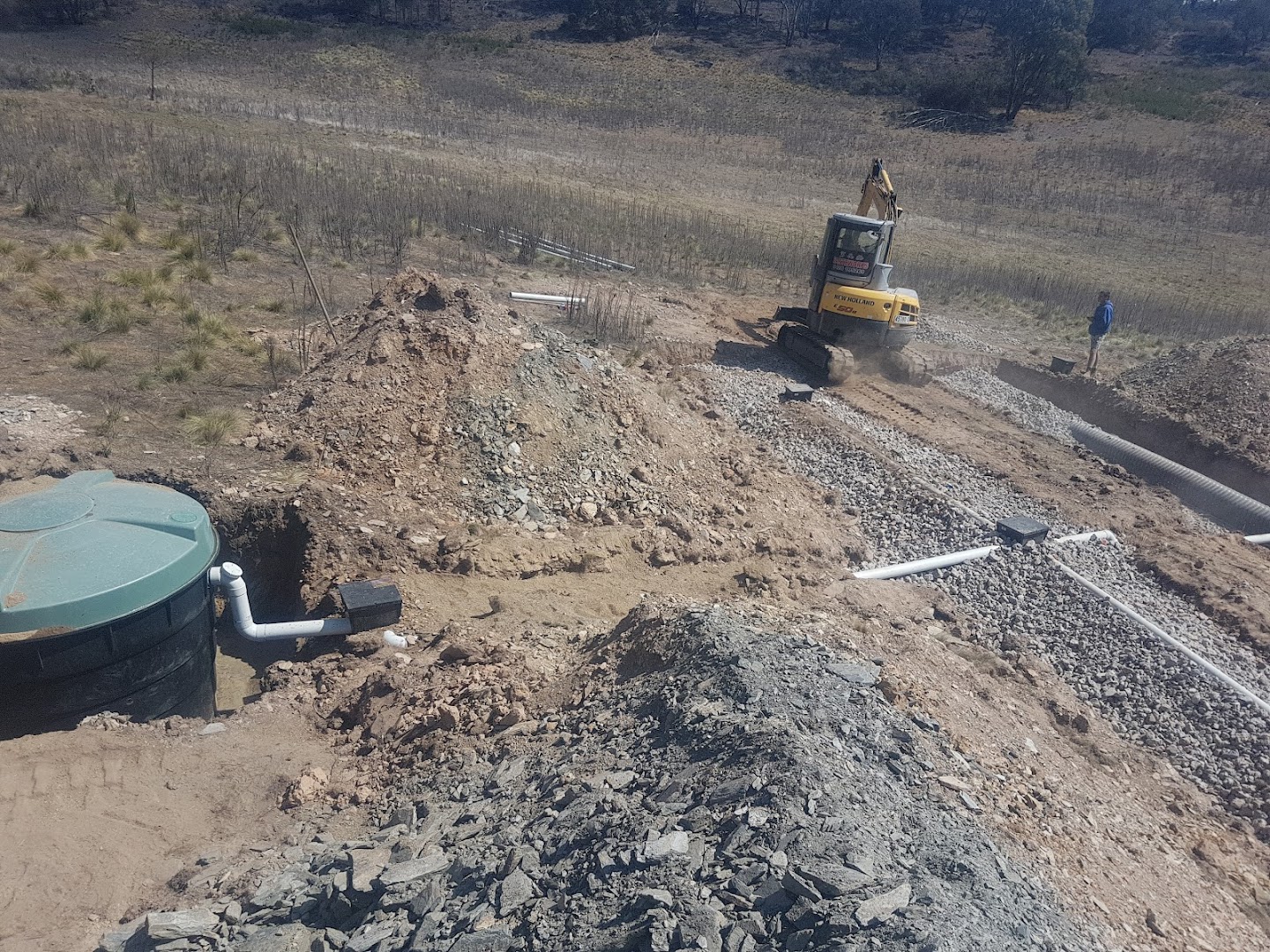 Drainage and excavation work by Luke Taylor Plumbing